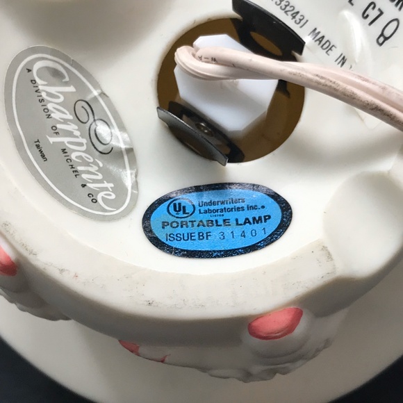 Vintage Charpente Michel & Co Ceramic Chubby Ballerina Night Light Lamp - Picture 10 of 14